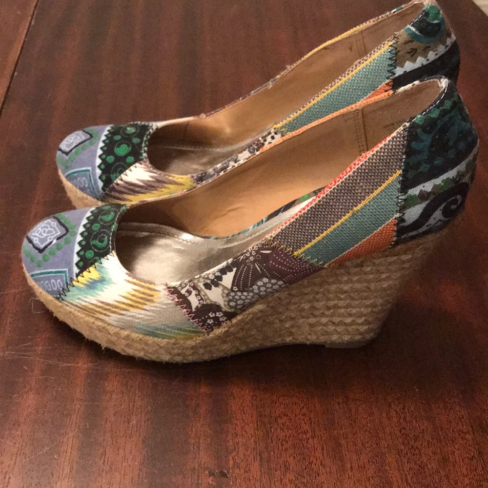 Bamboo espadrilles wedge